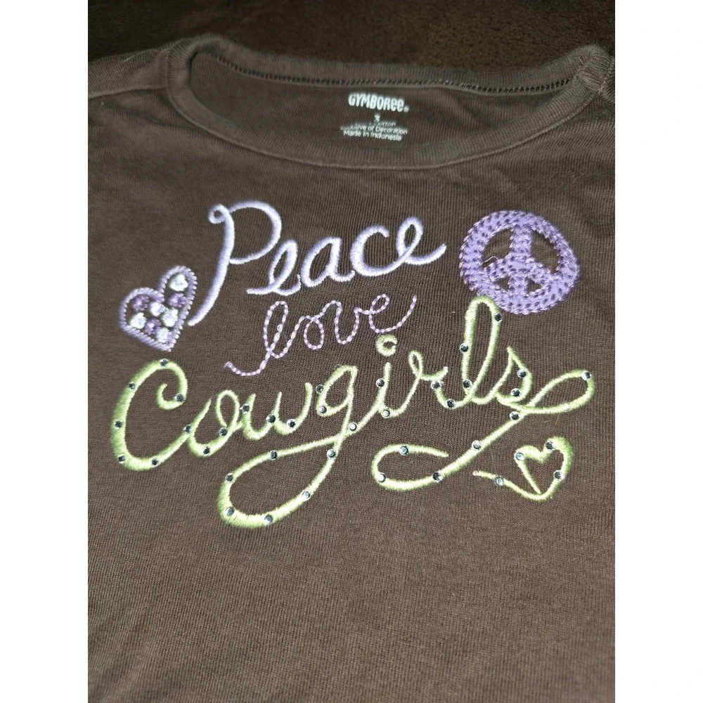 Gymboree cowgirls at heart lot of 3 tops size 3 horses feathers floral